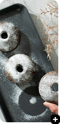 ロカボなカフェモカ焼きドーナツ