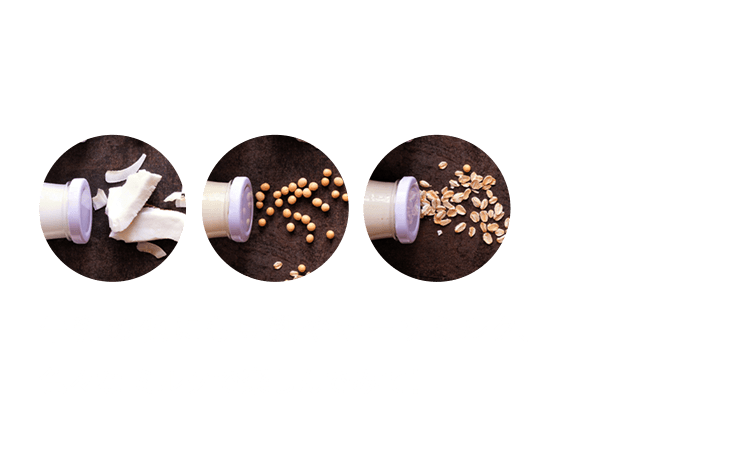 牛乳の他にも豆乳やオーツミルク、色々な ミルクで楽しんでみて！