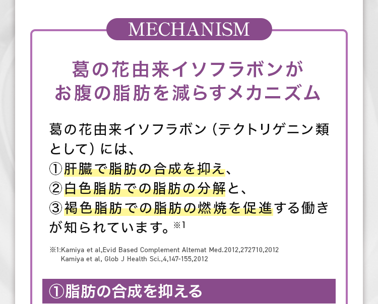 葛の花由来イソフラボン